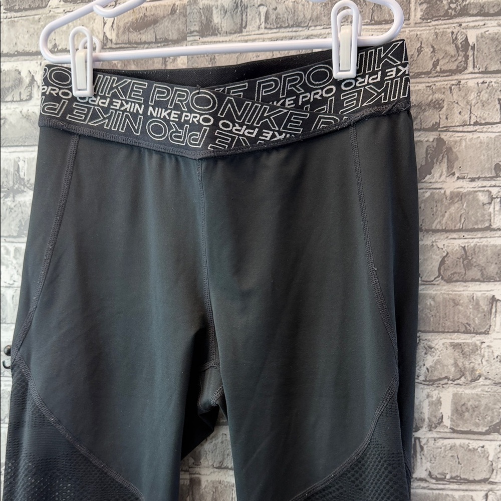 Nike Pro Black Mesh Leggings - image 4